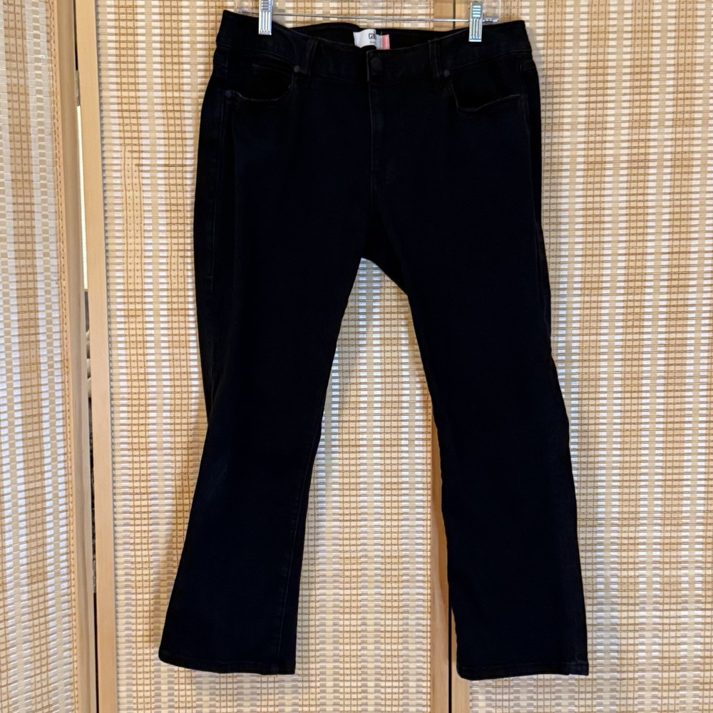 Cabi The New Crop Jean Womens 12 Stretch Denim Slim Leg Black Whimsigoth Street